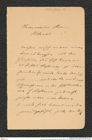 Nachlass Franz Steindachner, Brief von Norbert Jöss an Franz Steindachner (14.02.1906), Inv.Nr. 261.01, Seite 1